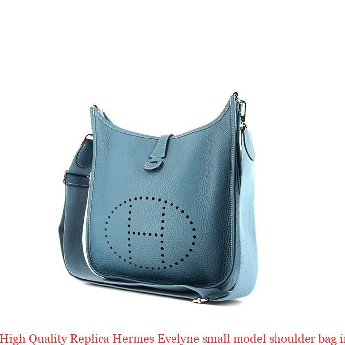High Quality Replica Hermes Evelyne small model shoulder bag in blue ...