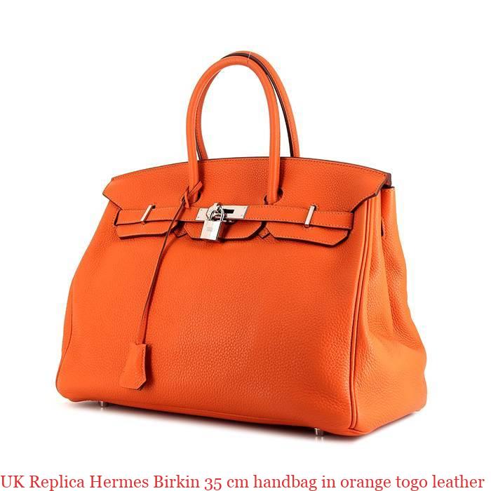 UK Replica Hermes Birkin 35 cm handbag in orange togo leather – Replica